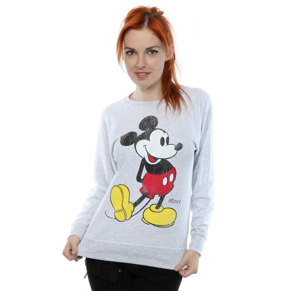 Disney Womens/Ladies Mickey Mouse Classic Kick Sweatshirt