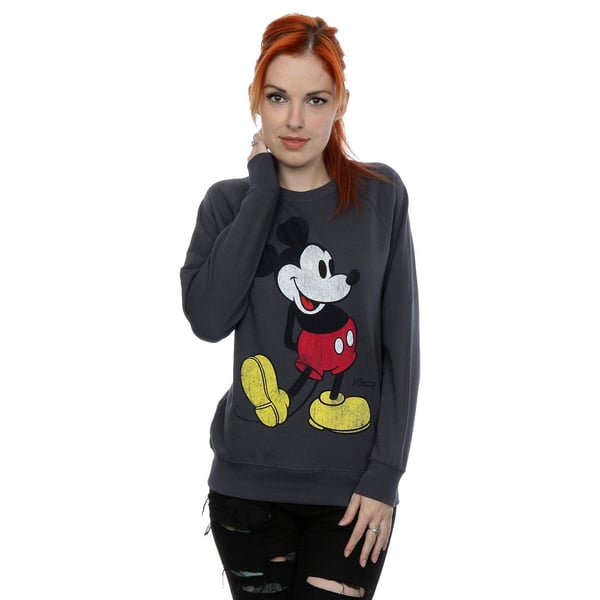 Disney Womens/Ladies Mickey Mouse Classic Kick Sweatshirt