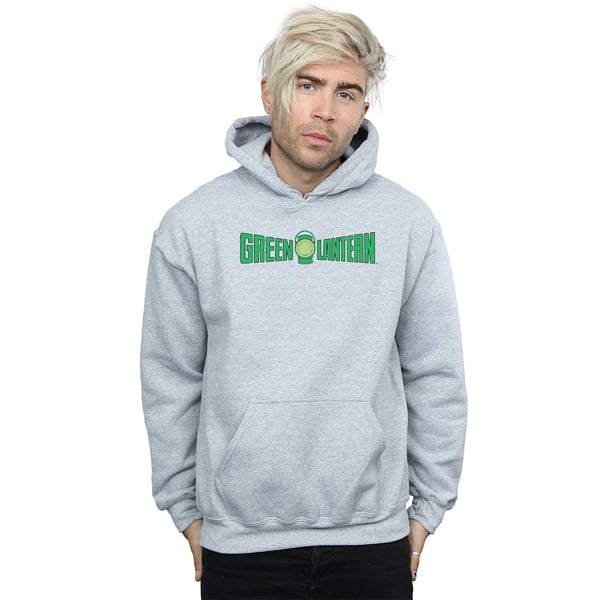 DC Comics Mens Green Lantern Text Logo Hoodie
