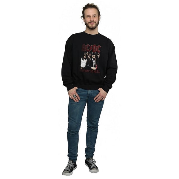 AC/DC Mens Highway To Hell Cotton Sweatshirt