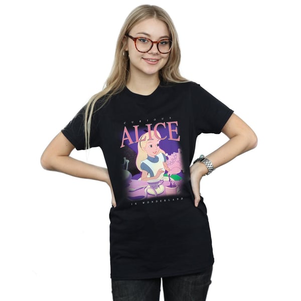 Disney Womens/Ladies Alice in Wonderland Montage Cotton Boyfriend T-Shirt