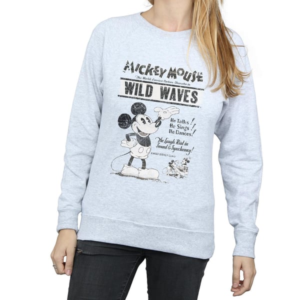 Disney Womens/Ladies Mickey Mouse Making Waves Sweatshirt