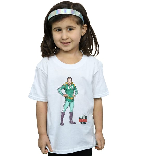The Big Bang Theory Girls Sheldon Superhero Cotton T-Shirt
