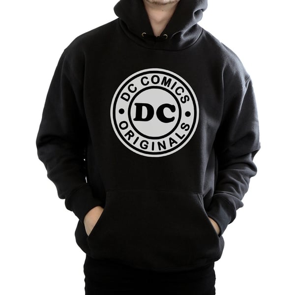 DC Comics Mens DC Originals Logo Hoodie