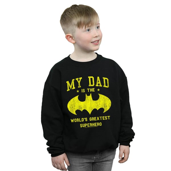 DC Comics Boys Batman My Dad Is A Superhero Sweatshirt