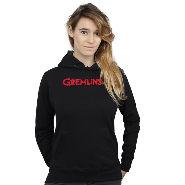 Gremlins Womens/Ladies Text Logo Hoodie