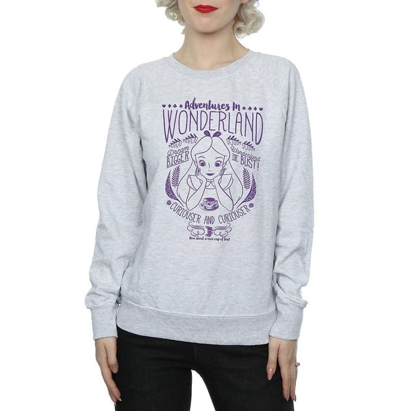 Alice In Wonderland Womens/Ladies Adventures Heather Sweatshirt