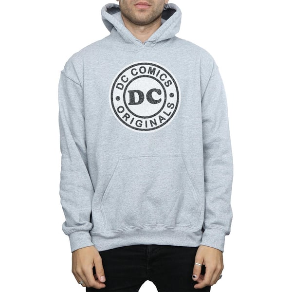 DC Comics Mens DC Originals Crackle Logo Hoodie