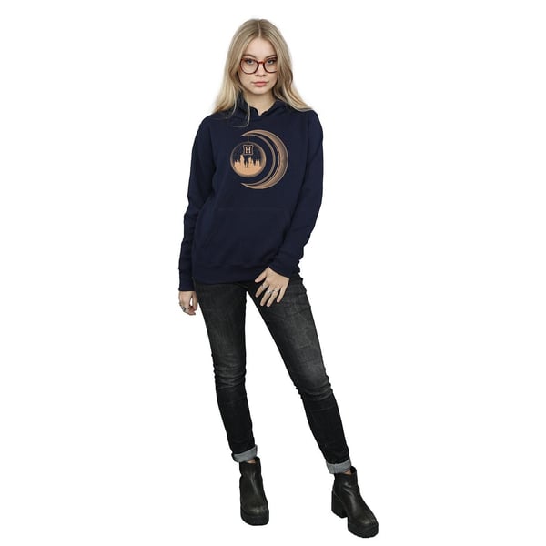 Harry Potter Womens/Ladies Hogwarts Moon Hoodie