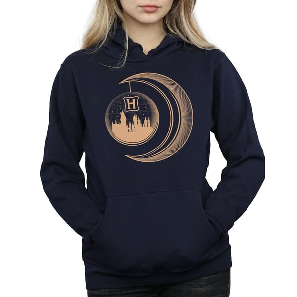 Harry Potter Womens/Ladies Hogwarts Moon Hoodie