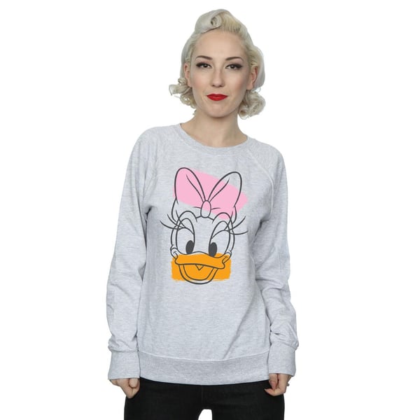 Disney Womens/Ladies Daisy Duck Head Sweatshirt