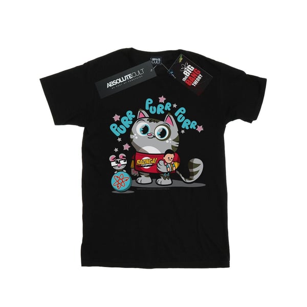 The Big Bang Theory Girls Bazinga Kitty Cotton T-Shirt