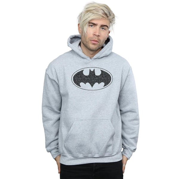 DC Comics Mens Batman One Colour Logo Hoodie