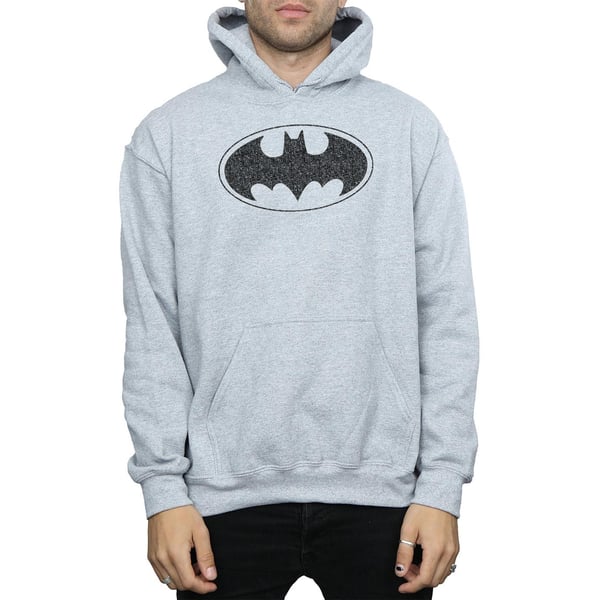 DC Comics Mens Batman One Colour Logo Hoodie