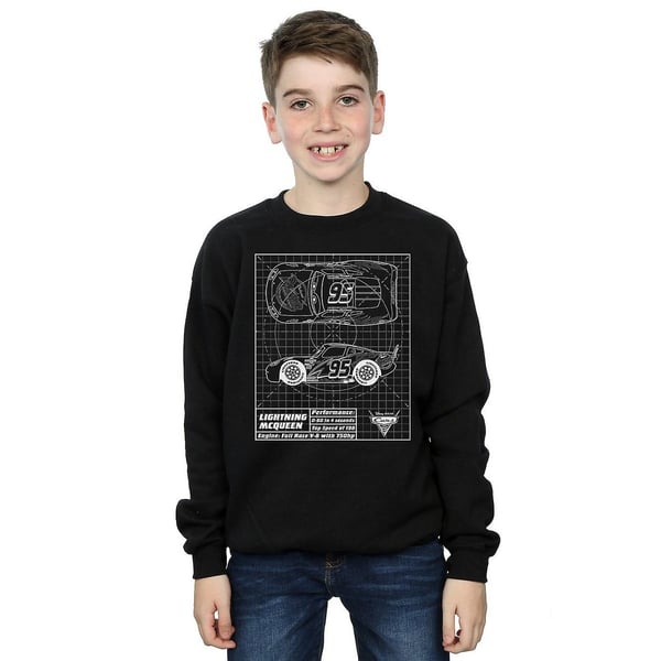 Cars Boys Lightning McQueen Blueprint Sweatshirt