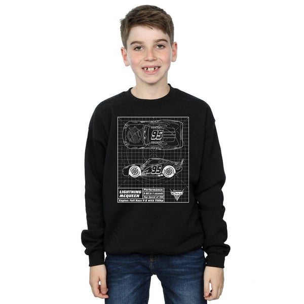 Cars Boys Lightning McQueen Blueprint Sweatshirt