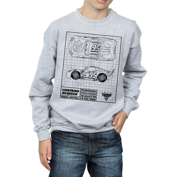 Cars Boys Lightning McQueen Blueprint Sweatshirt