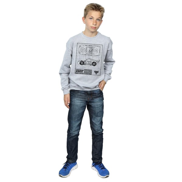 Cars Boys Lightning McQueen Blueprint Sweatshirt
