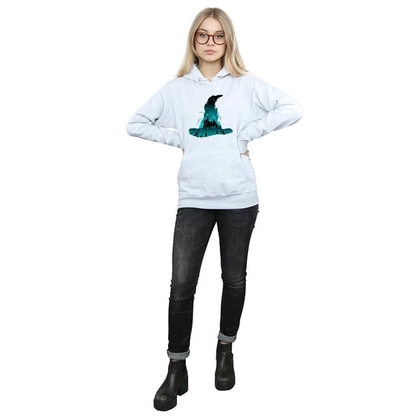 Harry Potter Womens/Ladies Hogwarts Silhouette Hoodie