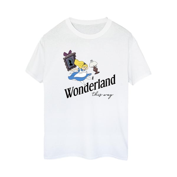 Disney Naiset Liisa Ihmemaassa This Way Puuvillainen Boyfriend T-paita