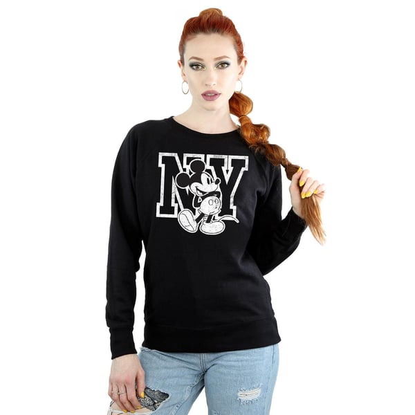 Disney Womens/Ladies Mickey Mouse NY Kicking Sweatshirt