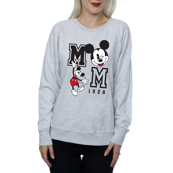 Disney Womens/Ladies Mickey Mouse Jump And Wink Sweatshirt