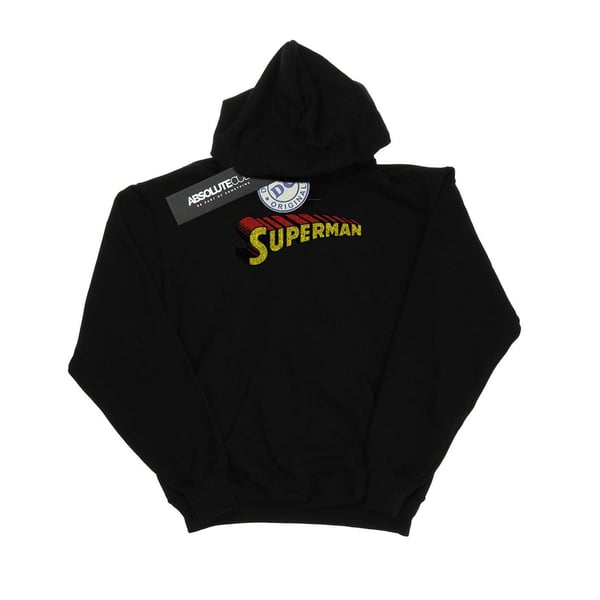 DC Comics Herr Superman Teleskopisk Crackle Logotyp Hoodie