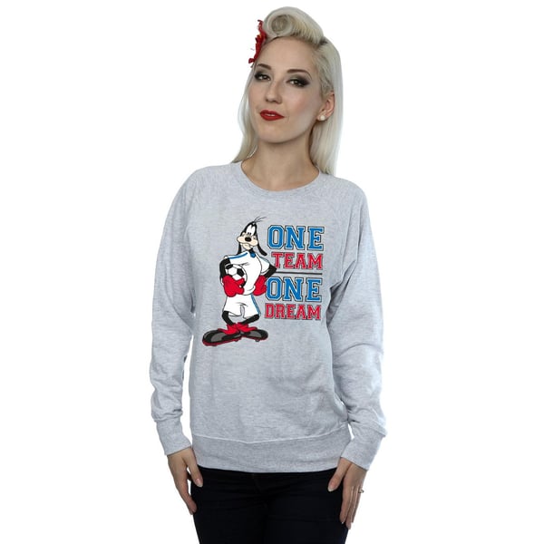 Disney Womens/Ladies Goofy One Team One Dream Sweatshirt