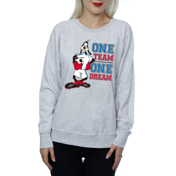 Disney Womens/Ladies Goofy One Team One Dream Sweatshirt