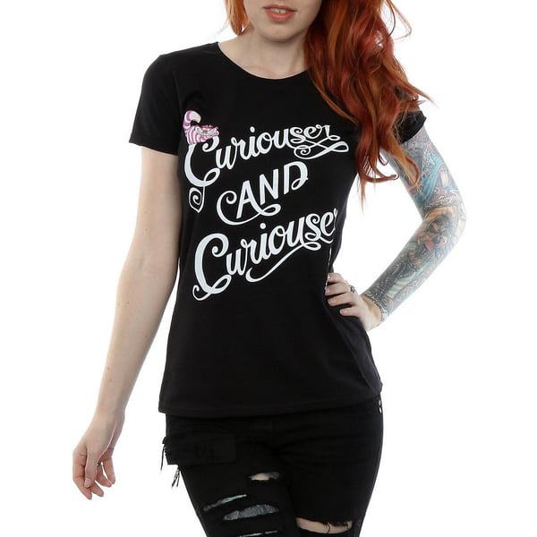 Alice In Wonderland Womens/Ladies Curiouser And Curiouser T-Shirt