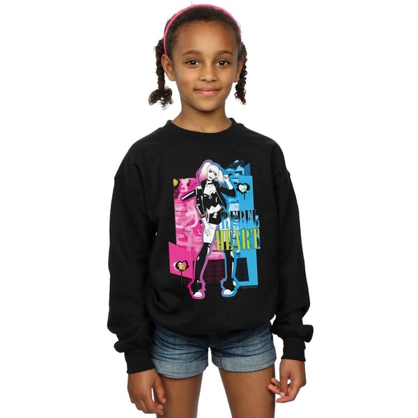 DC Comics Girls Harley Quinn Rebel Heart Sweatshirt