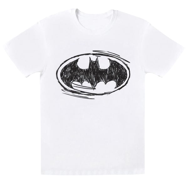 DC Comics Boys Batman Sketch Logo T-Shirt