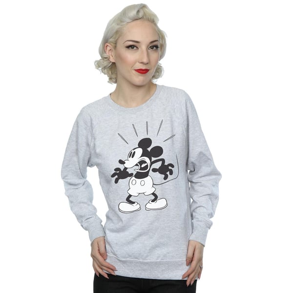 Disney Womens/Ladies Mickey Mouse Scared Sweatshirt