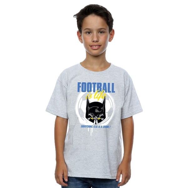DC Comics Boys Batman Football is Life T-Shirt