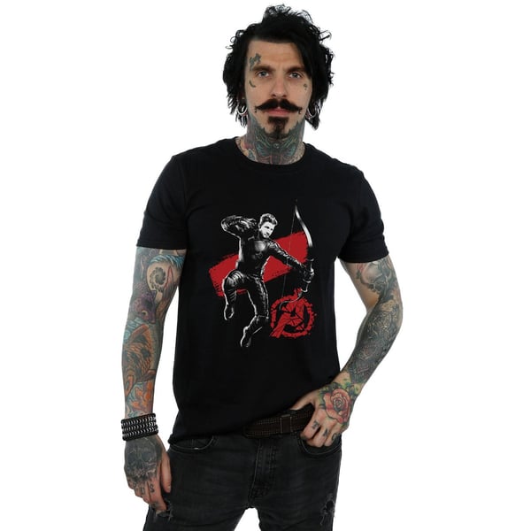 Marvel Mens Avengers Endgame Mono Hawkeye T-paita