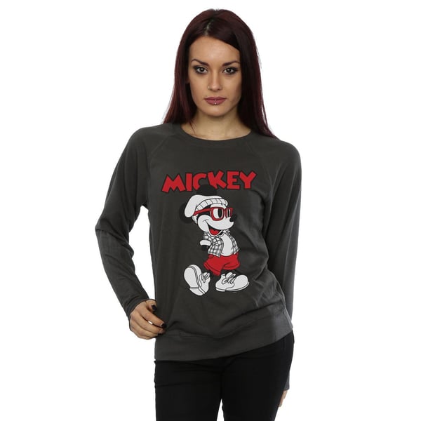 Disney Womens/Ladies Mickey Mouse Hipster Sweatshirt