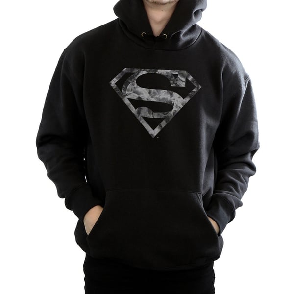 DC Comics Mens Superman Marble Logo Hoodie