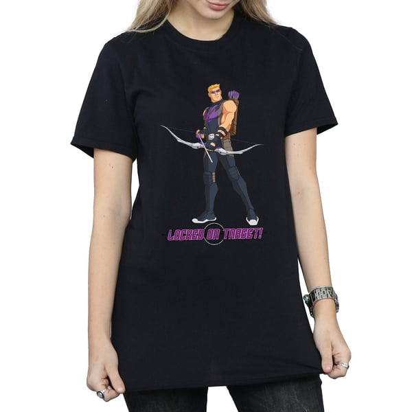Hawkeyes Womens/Ladies Locked On Target Boyfriend T-Shirt