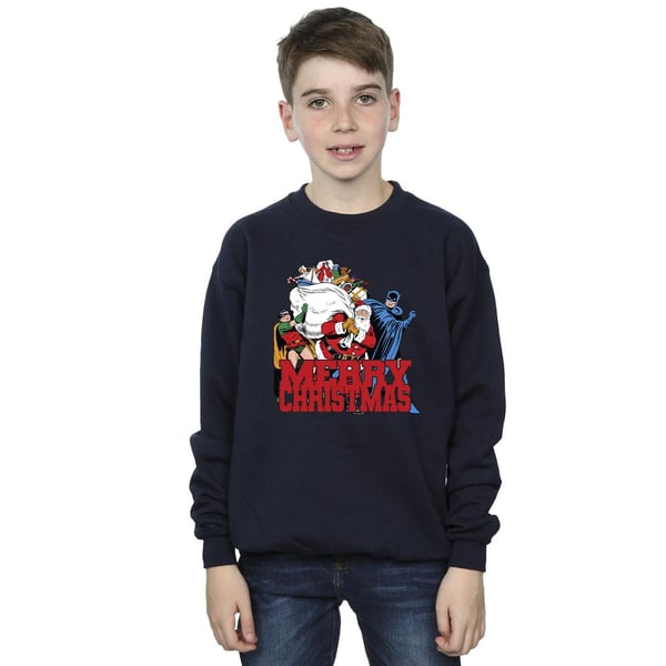 DC Comics Boys Batman Merry Christmas Comic Sweatshirt