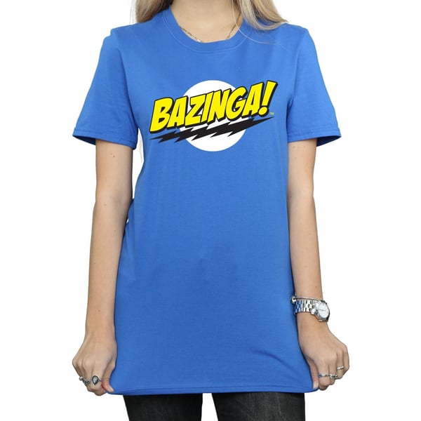 The Big Bang Theory Womens/Ladies Bazinga Boyfriend T-Shirt