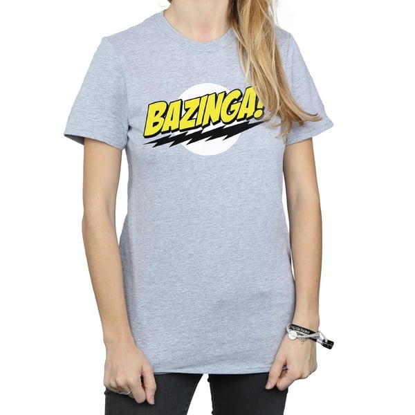 The Big Bang Theory Womens/Ladies Bazinga Boyfriend T-Shirt