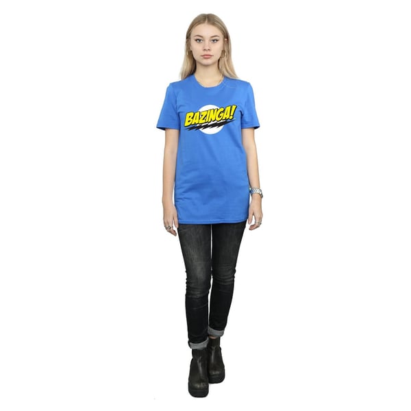 The Big Bang Theory Womens/Ladies Bazinga Boyfriend T-Shirt
