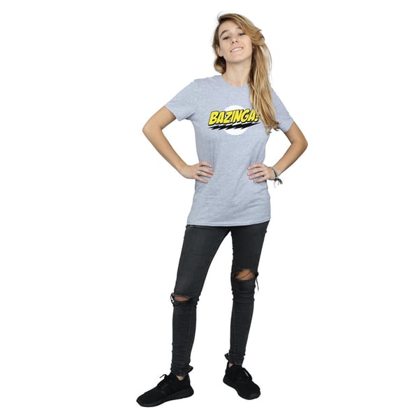 The Big Bang Theory Womens/Ladies Bazinga Boyfriend T-Shirt