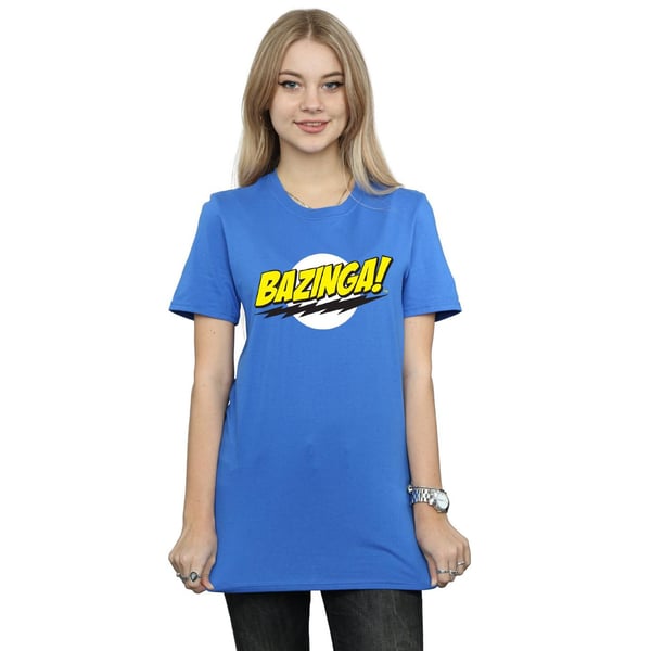 The Big Bang Theory Womens/Ladies Bazinga Boyfriend T-Shirt
