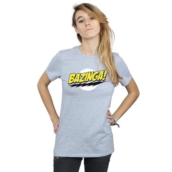 The Big Bang Theory Womens/Ladies Bazinga Boyfriend T-Shirt
