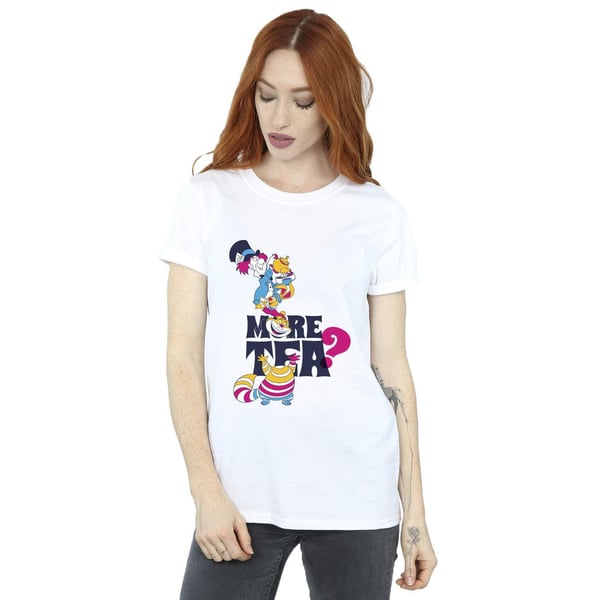 Disney Womens/Ladies Alice In Wonderland More Tea Cotton Boyfriend T-Shirt