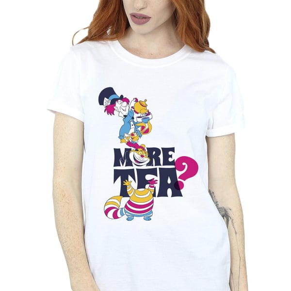 Disney Womens/Ladies Alice In Wonderland More Tea Cotton Boyfriend T-Shirt