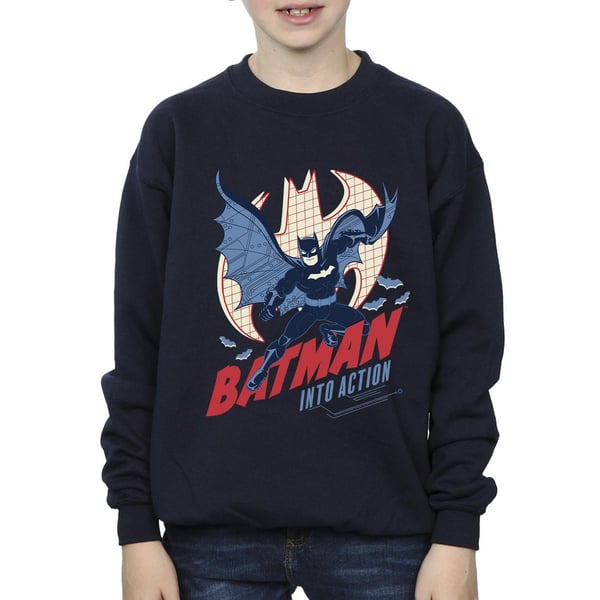 DC Comics Boys Batman Into Action Sweatshirt