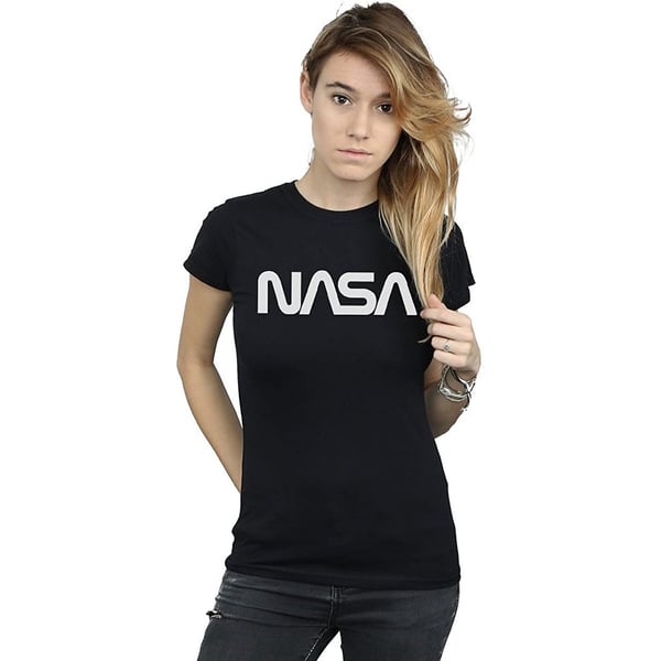 NASA Womens/Ladies Modern Logo Cotton Boyfriend T-Shirt