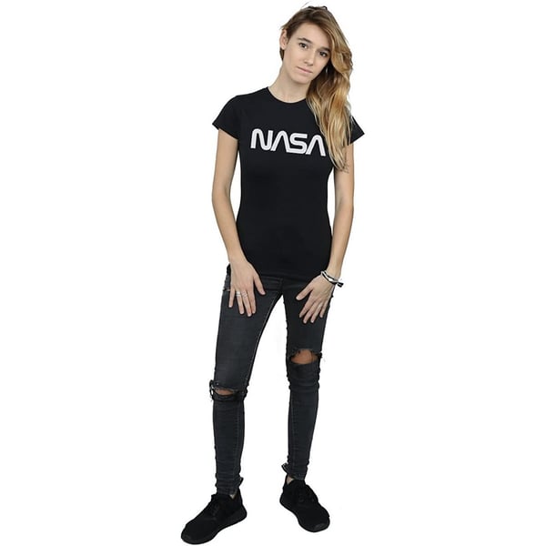 NASA Womens/Ladies Modern Logo Cotton Boyfriend T-Shirt